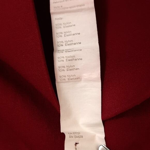 Fabletics SculptKnit High Waisted Essential Custom Length Leggings Sz Large Red - Picture 7 of 10